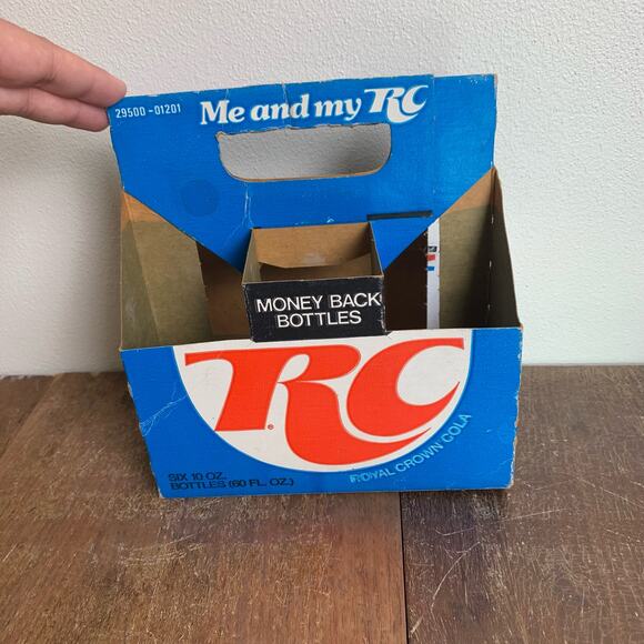 Vintage soda pop bottle carton Me and My RC Money Back Bottles case carrier - Picture 5 of 8